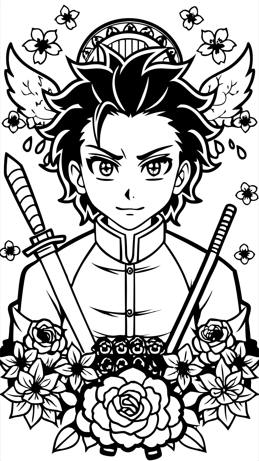 Tanjiro Demon Slayer Coloring Pages